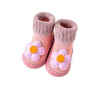 Herbst- und Winterschuhe für Jungen und Mädchen, niedlich, für den Innenbereich, für Babys, Kleinkinder, Sportschuhe, warm und bequem, LED, violett, 20 EU