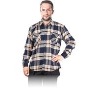 Herbst/Winter Flanellhemd für Herren Blau/Gelb XXL