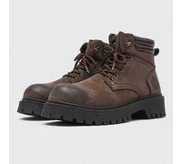 Herbst/Winter Retro Stiefel für Herren, Arbeitsstiefel, Herren Schnürstiefel bis zur Wade, modische personalisierte Stiefel mit dicker Sohle, jugendli