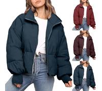 Herbstjacke Daunenjacke Damen Mädchen - Winterjacke Herbstjacke Faux Leicht Warm Hybrid Steppjacke Winterjacke Daunenjacke Leicht Winterjacken Kurz Teenager Damenjacken Autumn Jacket Women S-XXL