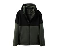 Herbstjacke Herren mit Kapuze, Fleecejacke Langarm Kapuzenjacke Warme Jacken Herren Winter Fleece, Winterjacke Softshell Outdoor Fleecejacken Bequem Übergangsjacke Casual Winterjacken