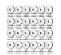 HERCHR 100 Stück Spulen Nähmaschine Nähmaschinenspulen 25 Mm, Spulen-Sets, Aluminiumspulen, Metallspulen Für Nähmaschinenspulen, Für Die Meisten Nähmaschinen(02)