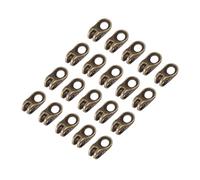 HERCHR Shoe Boot Lace Hooks Buckle, 20PCS Shoelace Buckles Hook Eyelets Lace for Shoes Outdoor Mountaineering Boots, Lace Rivets Repair Camping Hike Climb Accessories (Bronze style)