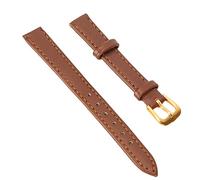 HERCHR Uhrenarmband, 2 Stück, Vintage-PU-Leder, Ersatzarmband, Schnalle, Uhrenarmband, PU-Leder, 12/14/16/18/20/22 mm, für Männer und Frauen (14mm)