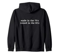 Hergestellt in den 70er Jahren im lustigen Retro der 80er Jahre Kapuzenjacke