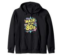 Hergestellt in den 80ern Retro-T-Shirt mit Vintage-Musik aus den 80ern Kapuzenjacke