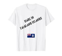 Hergestellt in Falklandinseln mit Flagge, lustig T-Shirt