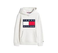 Kapuzensweatshirt TOMMY HILFIGER, Mädchen, Gr. 10 (140), light grau heather, Sweatware, Obermaterial: 100% Baumwolle, meliert, regular fit normal, Rundhals, eingesetzt angesetztes Bündchen, Sweatshirt