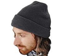 CB425 Beechfield Heritage Beanie Graphite Grey One Size