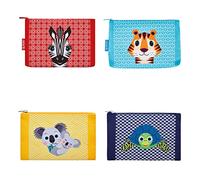 herlitz Faulenzeretui - flach - Cute Animals - Motive sortiert - 1 Stück