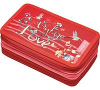 HERLITZ 50038763 Schüleretui TriCase 31tlg. - Motiv Vintage Love