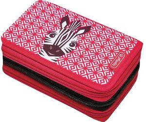 HERLITZ 50038800 Schüleretui TriCase 31tlg - Motiv Cute Animals Zebra