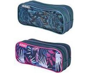 herlitz Doppel-Schlamper-Etui "Teens Mix" aus Polyester, 2 Fächer mit Reißverschluss, - 2 Stück (400197552)