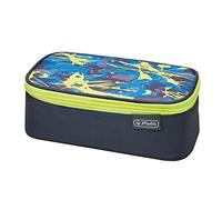 Herlitz Faulenzer beatBox Federmäppchen, 22 cm, Camouflage lemon