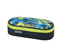 Herlitz Faulenzer Etui airgo Federmäppchen, 22 cm, Camouflage lemon