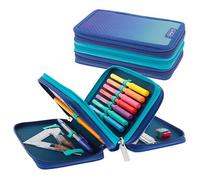 herlitz Federmäppchen befüllt Dip Dye blau/türkis 31-teilig, 19,3 x 7,0 cm St.