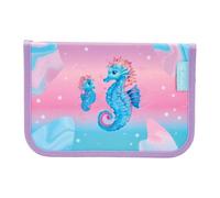 Herlitz Federmäppchen Klappbare Zwei Klappen mit Ausrüstung, Kinder Tasche für Schulutensilien, Funktionelles Schülerausrüstungsset, Ocean Lights