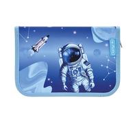 Herlitz Federmäppchen Klappbare Zwei Klappen mit Ausrüstung, Kinder Tasche für Schulutensilien, Funktionelles Utensilien-Set für Schüler, Cosmic Explorer