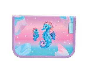 Herlitz Federmäppchen Klappbare Zwei Klappen mit Ausrüstung, Kinder Tasche für Schulutensilien, Funktionelles Schülerausrüstungsset, Ocean Lights