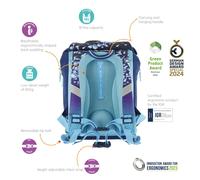 Herlitz Grundschulrucksack-Set SoftLight Plus Greenline Blue Ice