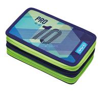 Herlitz TriCase Green Goal, Brieftasche grün/blau, 31-teilig