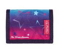 Herlitz Kinder Geldbörse mit Namensgravur - Geldbeutel - Portemonnaie - "Sterne"