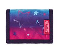 Herlitz Kinder Geldbörse / Portemonnaie Sterne, Blau, Dreifach gefaltet, Unisex-Kinder, Stern-Fans, Wallet