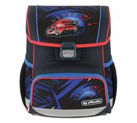 Herlitz Loop High Speed Schulranzen, Rucksack für Kinder, Schulrucksack 17L, Kinderrucksack, Leicht Schultasche für Jungen, Reflexmaterial, Schnallenverschluss, Ergonomische Form, Schwarz