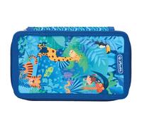 Herlitz Mäppchen 3-Fach mit Zubehör, Kinder Tasche für Schulutensilien, Funktionelles Utensilien Set für Schüler, Jungle Safari