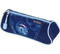 herlitz Schlamper-Etui Dreikant "Dolphin Ride" aus Polyester, 1 Fach mit Reißverschluss, Dreikantform, - 1 Stück (400205918)