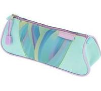herlitz Schlamper-Etui Dreikant "Minty Love" aus Polyester, 1 Fach mit Reißverschluss, Dreikantform, - 1 Stück (400205917)