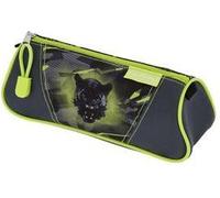 herlitz Schlamper-Etui Dreikant "Wild Panther" aus Polyester, 1 Fach mit Reißverschluss, Dreikantform, - 1 Stück (400205919)