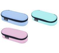 herlitz Schlamper-Etui "Pastell Mix", 3 Farben sortiert aus Polyester, großes Hauptfach inkl. Innenklappe, - 3 Stück (400205921)