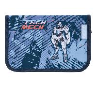 Herlitz Schüleretui Tech Mech – 31-teilig, klappbar mit 2 Klappen für Kinder