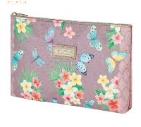 Herlitz Schüleretui Faulenzer flach Ladylike Polyester 220x150mm Butterflies