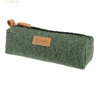 Herlitz Schüleretui Faulenzer Greenline RPET Knit green Polyester BxHxT 210x95x75mm