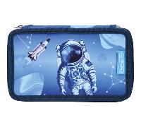 Herlitz Mäppchen 3-Fach mit Zubehör, Kinder Tasche für Schulutensilien, Funktionelles Utensilien-Set für Schüler, Cosmic Explorer