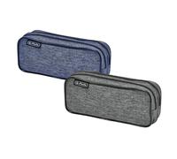 herlitz Doppel-Schlamper-Etui "Knitted Fabric", sortiert aus Nylon, 2 Fächer, 2 Reißverschlüsse, - 2 Stück (50027682)