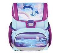 Herlitz® Schulranzen Loop | Kinder Organizer für Schüler Kinder | Steifer Rücken | Unisex | Schultasche am Rücken | Geräumiger Strapazierfähiger Schulrucksack | Ocean in Heaven, multicoloured, M