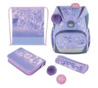 Herlitz Schulranzen Set 6-teilig Butterfly Paradise Ergonomische Ultraleichte Schultasche 1.Klasse Junge Mädchen Kinder 16 L