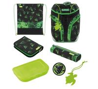 herlitz Schulranzen Set 7-teilig GREENline aus recycelten PET Flaschen 1.Klasse Junge Mädchen Kinder 18 L