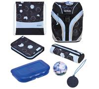 herlitz Schulranzen Set 7-teilig GREENline Cyber Soccer Recyclingmaterial