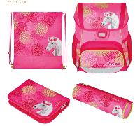Herlitz Schulranzen-Set Loop Plus Bloomy Horse 16 l Polyester Bloomy Horse