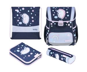 Herlitz Schulranzen-Set Loop Plus Unicorn Dreams 4-teilig 17 Liter 37 x 31 x 22 cm