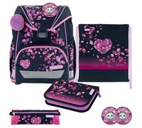 herlitz Schulranzen Set 6-teilig Blossom Dance Ergonomische Ultraleichte Schultasche 1.Klasse Junge Mädchen Kinder 16 L
