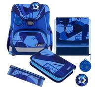 herlitz Schulranzen Set 6-teilig Blue Goal Ergonomische Ultraleichte Schultasche 1.Klasse Junge Mädchen Kinder 16 L