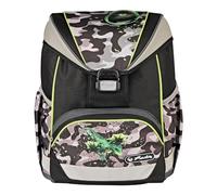 Herlitz® Schulranzen Ultralight Camo Dragon | Kinder Organizer für Schüler Kinder | Harter Rücken | Unisex | Schultasche im Rücken | Geräumiger Strapazierfähiger Schulrucksack, multicoloured, M