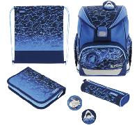 Herlitz Schulranzen UltraLight Plus Polyesther 280x360x210mm Blue Shark