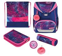 herlitz Schulranzen UltraLight Plus - Tropical Chill blau, rosa