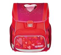 Herlitz® Schulrucksack Loop Jugend Schulranzen Rückentasche | Volumen 16L | Herren Damen Unisex Sportlich | Für Studenten Alltag | Geräumig Haltbar | Sweet Hearts, Rosa, Jugend